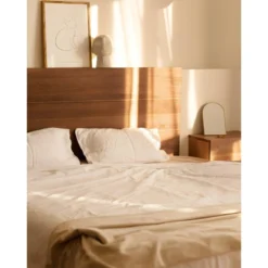 Tête De Lit En Bois Chêne Foncé 180x80cm 10 Tête De Lit En Bois Chêne Foncé 180x80cm -Sominova Soldes Boutique tete de lit et pont de lit 8830819