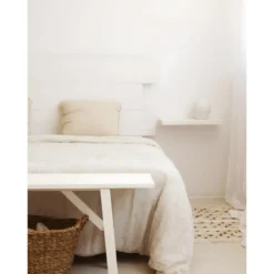 Tête De Lit En Bois Flandes III Blanc 140x80cm 11 Tête De Lit En Bois Flandes III Blanc 140x80cm -Sominova Soldes Boutique tete de lit et pont de lit 8830991