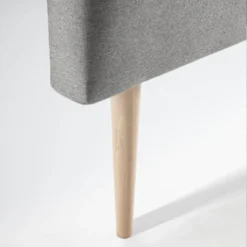 Tête De Lit Oslo 140x100 Cm, Capitonnée Tissu Grey -Sominova Soldes Boutique tete de lit et pont de lit 9158015