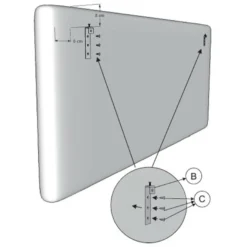 Tête De Lit Oslo 150x100 Cm, Capitonnée Tissu Grey -Sominova Soldes Boutique tete de lit et pont de lit 9158039
