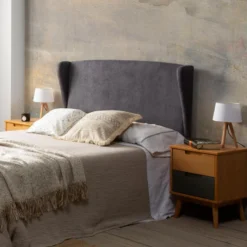 Tête De Lit Tapissée Munich Oreiller 140x60 Cm Couleur Gris Foncé -Sominova Soldes Boutique tete de lit et pont de lit 9158075