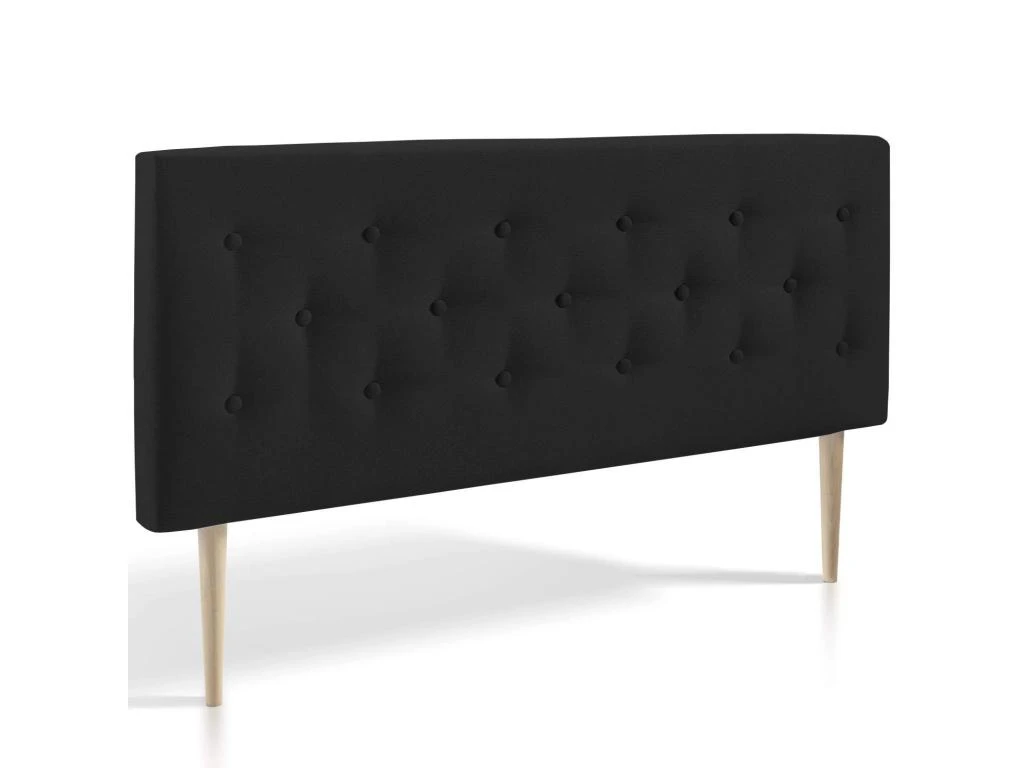 Tête De Lit Oslo 160x100 Cm, Capitonnée Tissu Anthracite, Épaisseur De 8 Cm 3 Tête De Lit Oslo 160x100 Cm, Capitonnée Tissu Anthracite, Épaisseur De 8 Cm