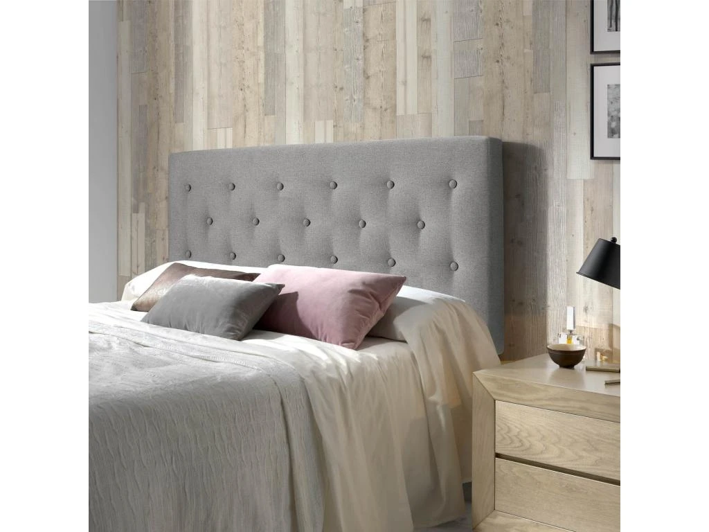 Tête De Lit Oslo 90x100 Cm, Capitonnée Tissu Grey 3 Tête De Lit Oslo 90x100 Cm, Capitonnée Tissu Grey