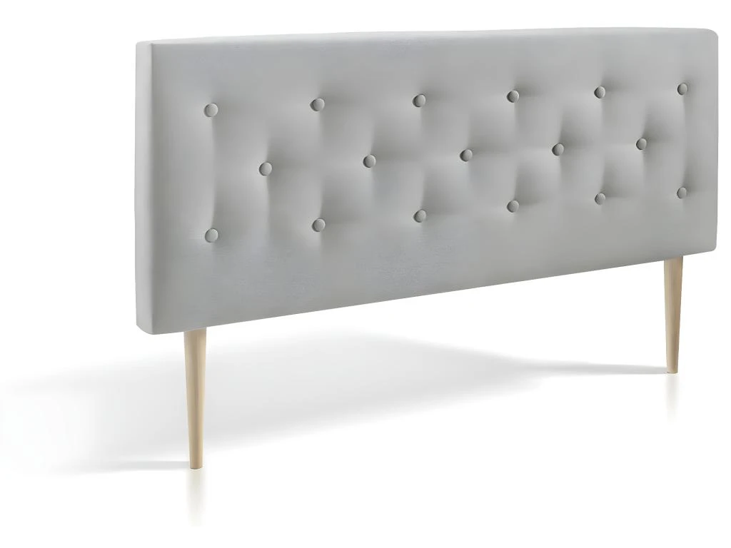 Tête De Lit Oslo 90x100 Cm, Capitonnée Tissu Grey 4 Tête De Lit Oslo 90x100 Cm, Capitonnée Tissu Grey – Image 2