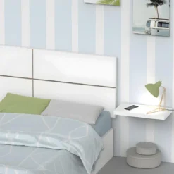 Tête De Lit Enfant Coloris Blanc / Cambrian - Hauteur 50 X Longueur 100 X Profondeur 3.2 Cm -Sominova Soldes Boutique tete de lit et pont de lit 9406547