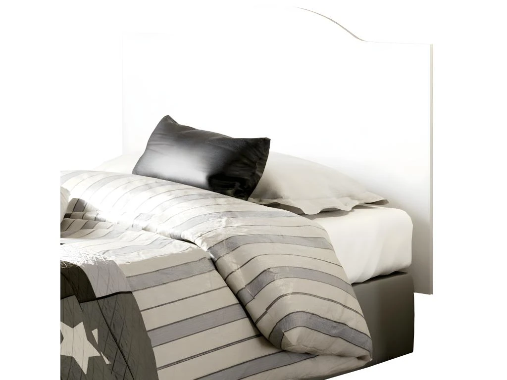 Tête De Lit Enfant Coloris Blanc - Hauteur 80 X Longueur 100 X Profondeur 1.6 Cm 3 Tête De Lit Enfant Coloris Blanc - Hauteur 80 X Longueur 100 X Profondeur 1.6 Cm