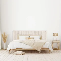 Tête De Lit Fresno 200x60 Cm, Imitation Bois, Mdf Avec Imprimé Réaliste -Sominova Soldes Boutique tete de lit et pont de lit 9864111