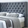 Tête De Lit Capitonnée - 170 Cm - Tissu - Gris - MASSIMO -Sominova Soldes Boutique tete de lit 308133