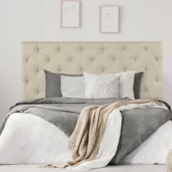 Tête De Lit Capitonnée NADRA - 170cm - Tissu - Beige -Sominova Soldes Boutique tete de lit 383531