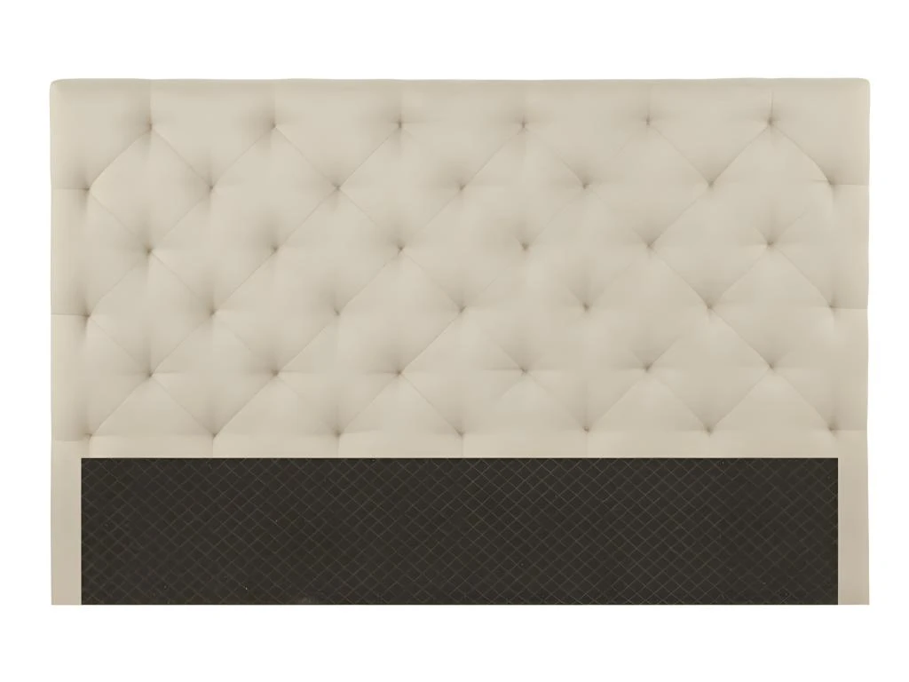 Tête De Lit Capitonnée NADRA - 150cm - Tissu - Beige 5 Tête De Lit Capitonnée NADRA - 150cm - Tissu - Beige – Image 3