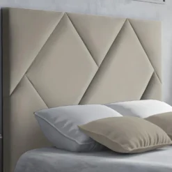 Tête De Lit KANDRA - 170 Cm - Velours - Beige -Sominova Soldes Boutique tete de lit 410783