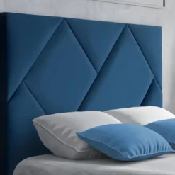 Tête De Lit KANDRA - 170 Cm - Velours - Bleu Nuit -Sominova Soldes Boutique tete de lit 410803