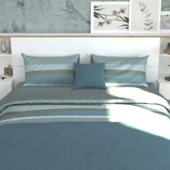 Tête De Lit Avec Chevets MISTA - 160 Cm - Blanc Et Chêne -Sominova Soldes Boutique tete de lit 425875