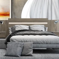 Tête De Lit Extensible Avec Chevets - 140/160 Cm - Marron - PARATI -Sominova Soldes Boutique tete de lit 427413