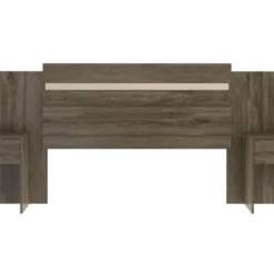 Tête De Lit Extensible Avec Chevets - 140/160 Cm - Marron - PARATI -Sominova Soldes Boutique tete de lit 427913