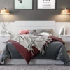 Tête De Lit Extensible Avec Chevets - 140/160 Cm - Blanc - PARATI -Sominova Soldes Boutique tete de lit 431481