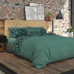 Tête De Lit Avec Chevets MISTA - 160 Cm - Chêne Et Noir -Sominova Soldes Boutique tete de lit 434597