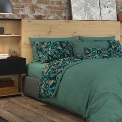 Tête De Lit Avec Chevets MISTA - 160 Cm - Chêne Et Noir -Sominova Soldes Boutique tete de lit 434607