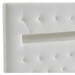 Tête De Lit SUPERNOVA II - 150 Cm - Avec LEDs - Simili Blanc -Sominova Soldes Boutique tete de lit 435851