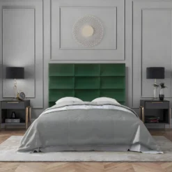 Panneaux Muraux Tête De Lit - 180 Cm - Velours - Vert - BONTE De Pascal Morabito -Sominova Soldes Boutique tete de lit 447481