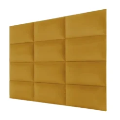 Panneaux Muraux Tête De Lit - 180 Cm - Velours - Jaune - BONTE De Pascal Morabito -Sominova Soldes Boutique tete de lit 447487