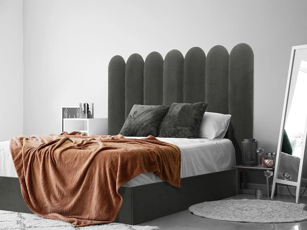 Panneaux Muraux Tête De Lit - 210 Cm - Velours - Gris - JAPI De Pascal Morabito 8 Panneaux Muraux Tête De Lit - 210 Cm - Velours - Gris - JAPI De Pascal Morabito – Image 6