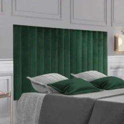 Panneaux Muraux Tête De Lit - 220 Cm - Velours - Vert - GONDA De Pascal Morabito -Sominova Soldes Boutique tete de lit 447989