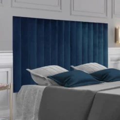 Panneaux Muraux Tête De Lit - 220 Cm - Velours - Bleu - GONDA De Pascal Morabito 21 Panneaux Muraux Tête De Lit - 220 Cm - Velours - Bleu - GONDA De Pascal Morabito -Sominova Soldes Boutique tete de lit 447999