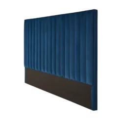 Tête De Lit Coutures Verticales SARAH - 170 Cm - Velours - Bleu Nuit -Sominova Soldes Boutique tete de lit 473291