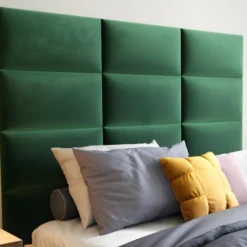 Panneaux Muraux Tête De Lit - 180 Cm - Velours - Vert - BONTE De Pascal Morabito -Sominova Soldes Boutique tete de lit 476679