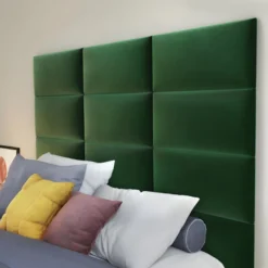 Panneaux Muraux Tête De Lit - 180 Cm - Velours - Vert - BONTE De Pascal Morabito -Sominova Soldes Boutique tete de lit 476681