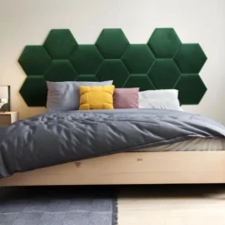 Panneaux Muraux Tête De Lit - 220 Cm - Velours - Vert - HOPE De Pascal Morabito -Sominova Soldes Boutique tete de lit 476817