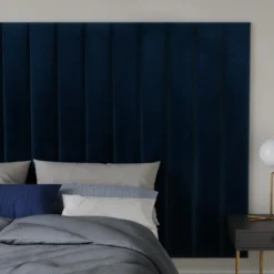 Panneaux Muraux Tête De Lit - 220 Cm - Velours - Bleu - GONDA De Pascal Morabito 19 Panneaux Muraux Tête De Lit - 220 Cm - Velours - Bleu - GONDA De Pascal Morabito -Sominova Soldes Boutique tete de lit 476883