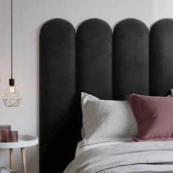 Panneaux Muraux Tête De Lit - 210 Cm - Velours - Gris - JAPI De Pascal Morabito 16 Panneaux Muraux Tête De Lit - 210 Cm - Velours - Gris - JAPI De Pascal Morabito -Sominova Soldes Boutique tete de lit 480449